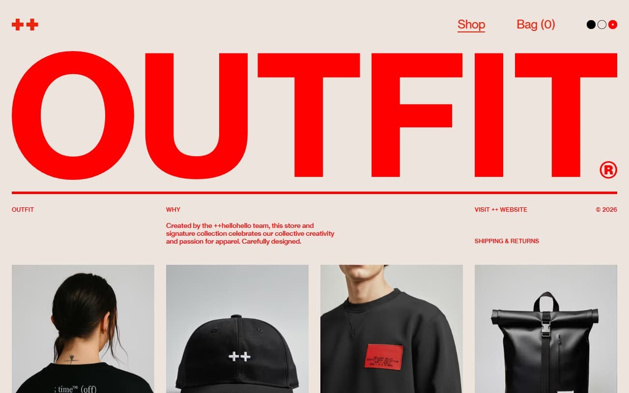 Outfit — Plateforme de mode digitale