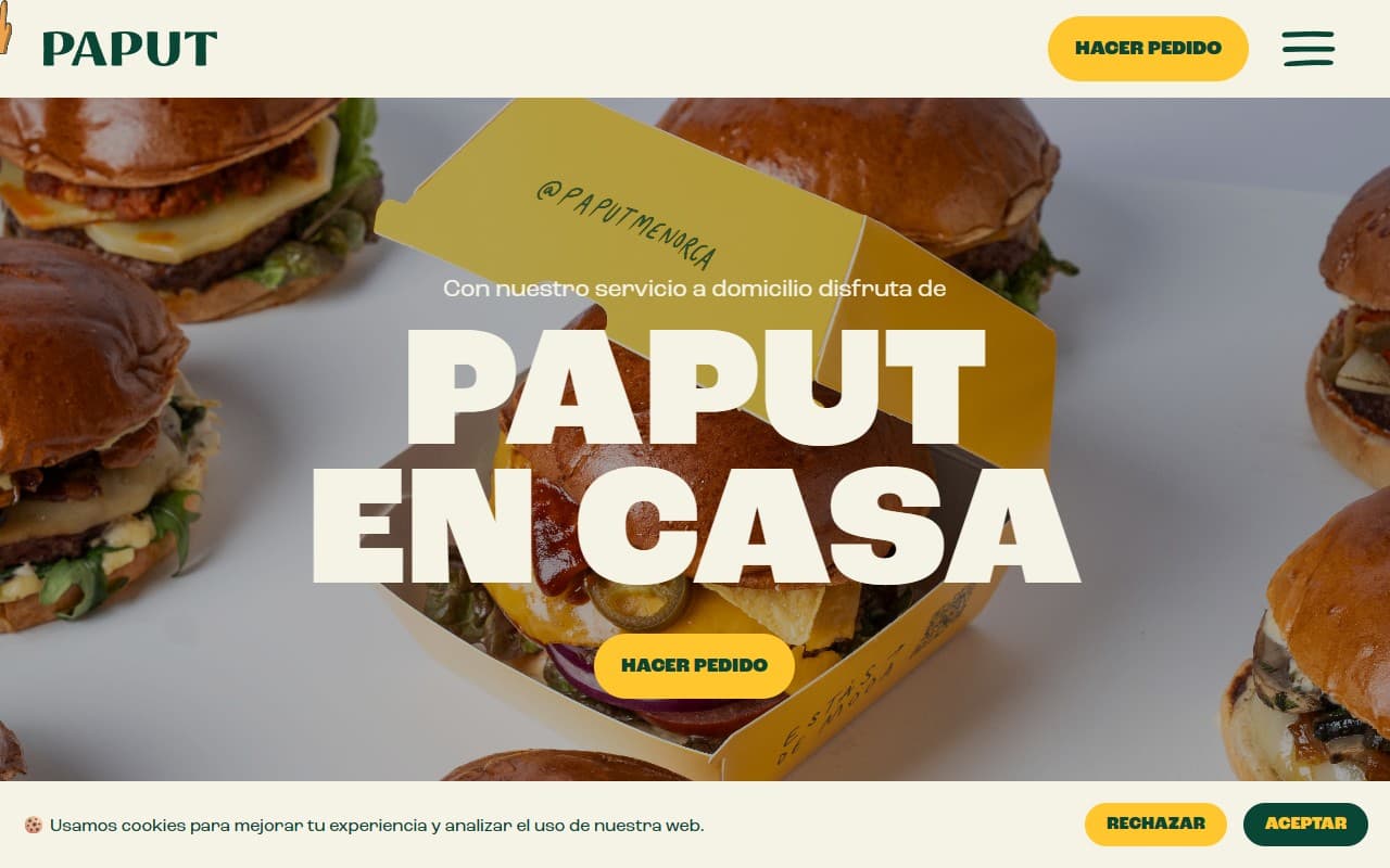 Paput Menorca — Site vitrine hôtelier